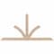 Ekena Millwork Richland Smooth Timber Gable Bracket, Douglas Fir, 108"W x 54"H x 1 1/2"D x 5 1/2"F, 12/12 Pitch GBW108X54X0206RIC00SDF - alternate 1